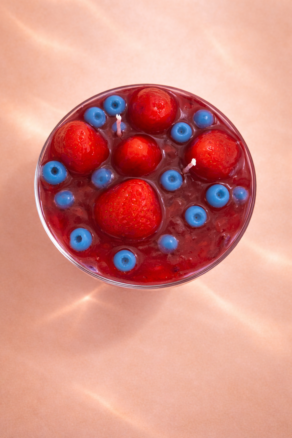 Velvet strawberry & blueberry